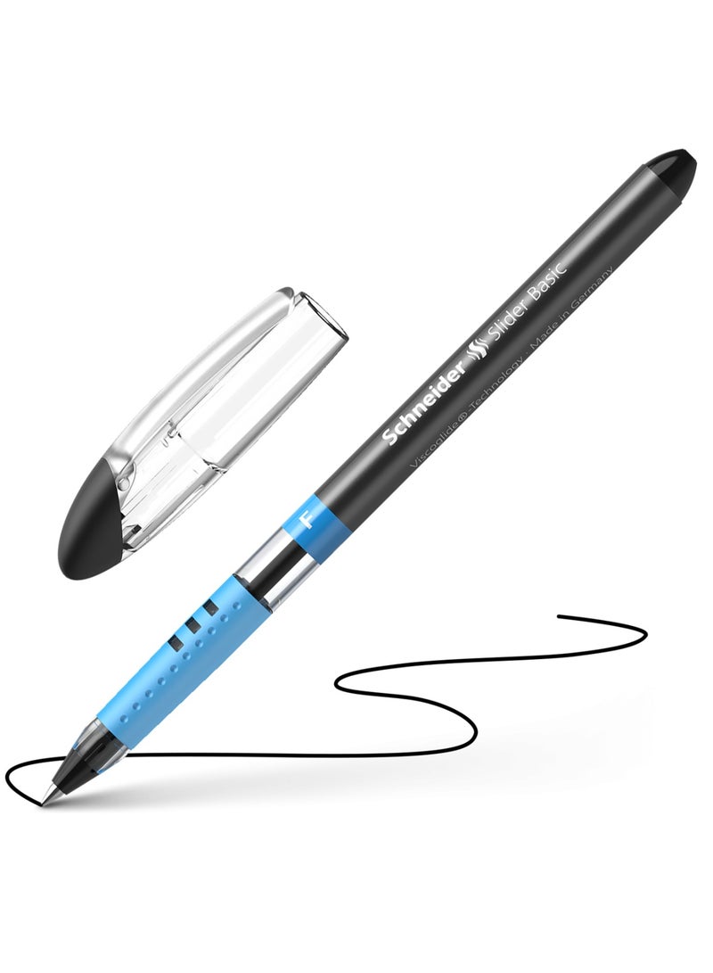 Schneider قلم حبر جاف أساسي 10 قطع بلسر طرف رفيع حبر أسود - Image 2