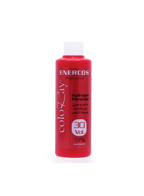 ENERCOS 30Vol Coloray Peroxide Developer 100ml - Professional Hair Developer for Hair Coloring and Bleaching