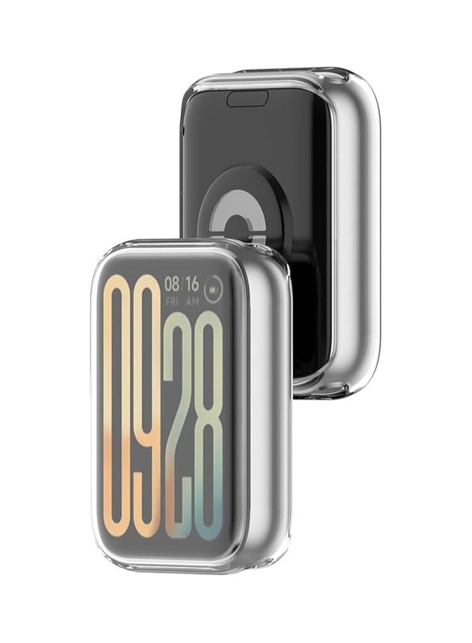 Case Compatible with Xiaomi Smart Band 9 Pro/Band 8 Pro, Anti-Scratch, Soft TPU Plating All-Inclusive Protection Watch Case (Transpert) - Image 2