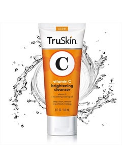 TruSkin Naturals TruSkin Vitamin C Facial Cleanser, Brightening Anti-Aging Face Wash Blend includes Vitamin E, Tea Tree Oil, Rosehip Oil & Aloe Vera, for Daily Use to Fight UV Damage to Skin & Fight Acne, 5 fl oz  - Image 1