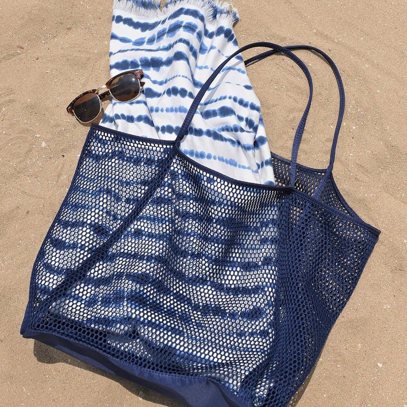 Hoxis Mesh Beach Tote Womens Shoulder Handbag - Image 4