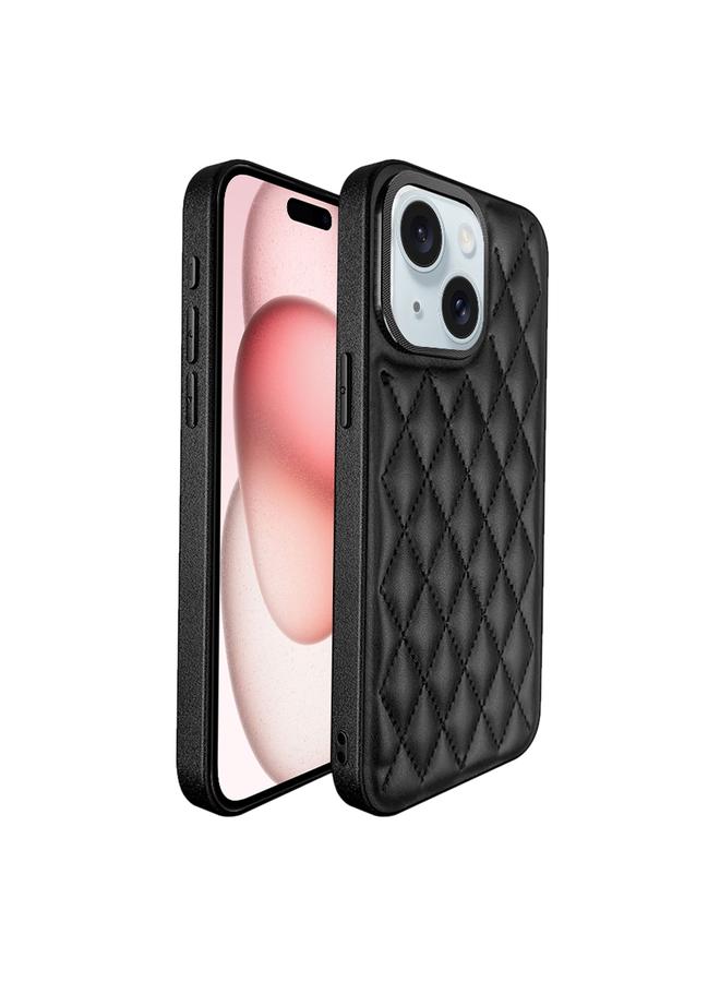 اس-توب جراب لهاتف iPhone 15 Plus من سلسلة Plaid Series 9D مطلي كهربائيًا - Image 1