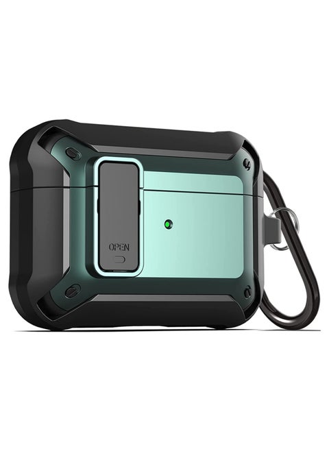Upgraded [Secure Lock] Armor Airpod Pro Case, Fibuntun Shockproof AirPods Pro Cover Cool iPod Pro Case Designed for Apple Air Pod Wireless Pro Cases for Men Women