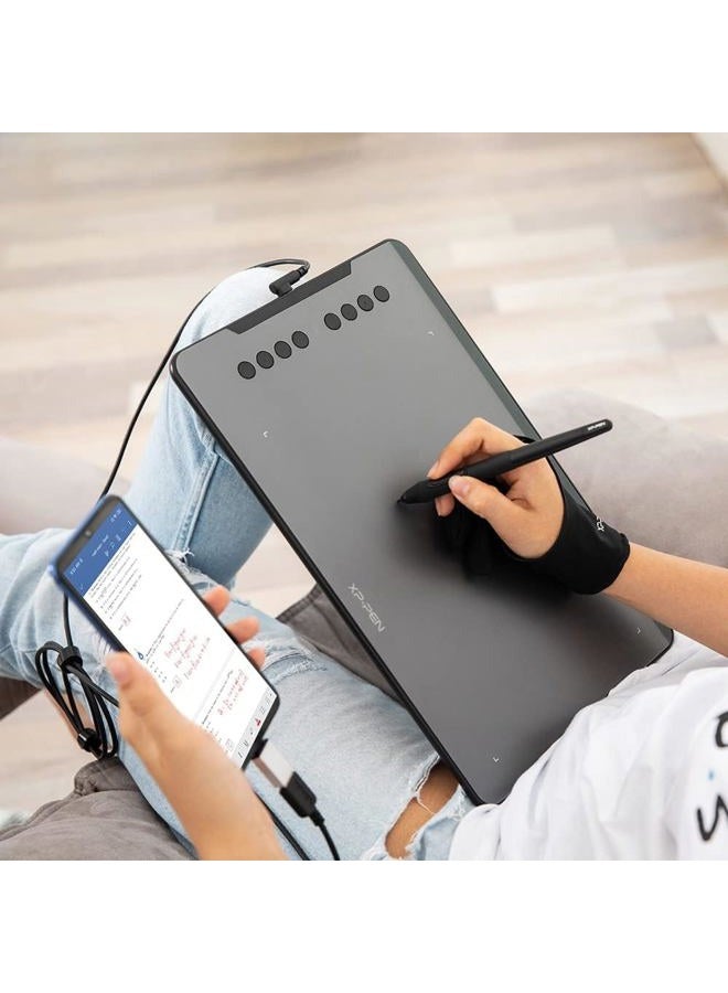 XPPen XP-PEN XP-Pen Deco 01 10x6.25 Inch Digital Graphics Drawing Tablet Drawing Pen Tablet with Battery-free Passive Stylus and 8 shortcut keys (8192 levels pressure) - Image 2