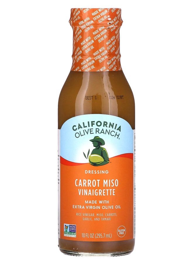 California olive ranch - Carrot Miso Vinaigrette Dressing 10 fl oz (295.7 ml) - Image 1