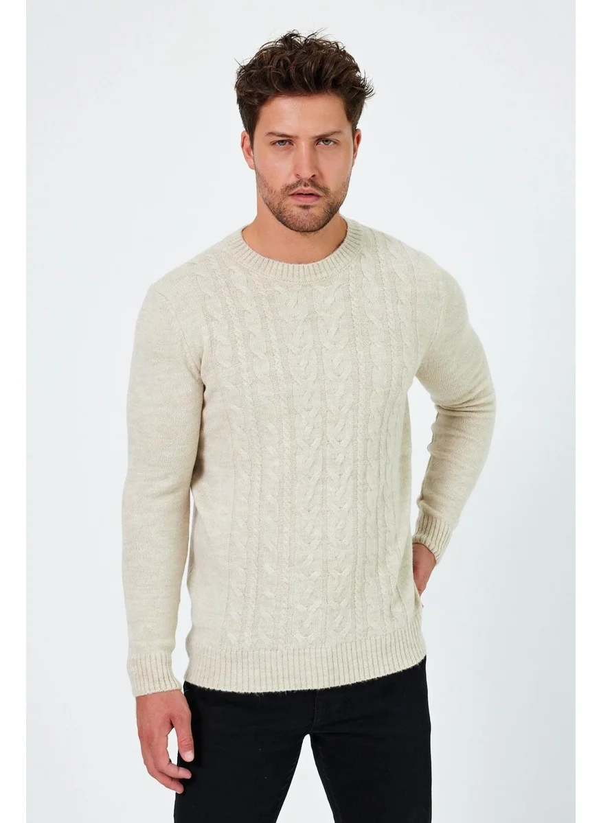 الكسندر جاردي Hair Knit Patterned Regular Fit Sweater (E24-EZE-16)