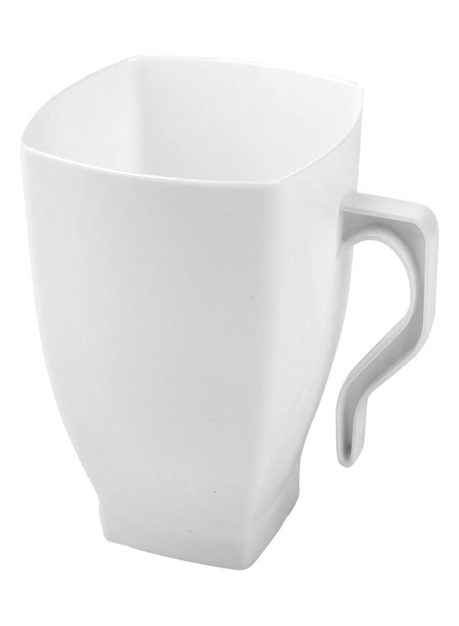 كايا أكواب كايا البيضاء المربعة الصغيرة من البلاستيك للقهوة والشاي (2 أونصة، عبوة من 12 كوبًا) - تصميم أنيق وعملي - مثالية للاحتفالات والتجمعات والاستخدام اليومي - Image 2