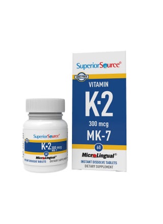Vitamin K2 Mk 7 (Menaquinone 7) 300 Mcg Quick Dissolve Sublingual Tablets 60 Count Healthy Bones And Arteries Immune & Cardiovascular Support Assists Protein Synthesis Non Gmo - pzsku/ZDCEFB26A3866E4B03A3CZ/45/_/1695134242/5500f6ef-8e28-4db5-b81d-a9b7acb8efa3