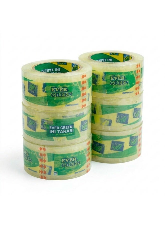 Golden tape Wide Clear Packing Tape, 6 Pieces, 100 Yards - Image 1