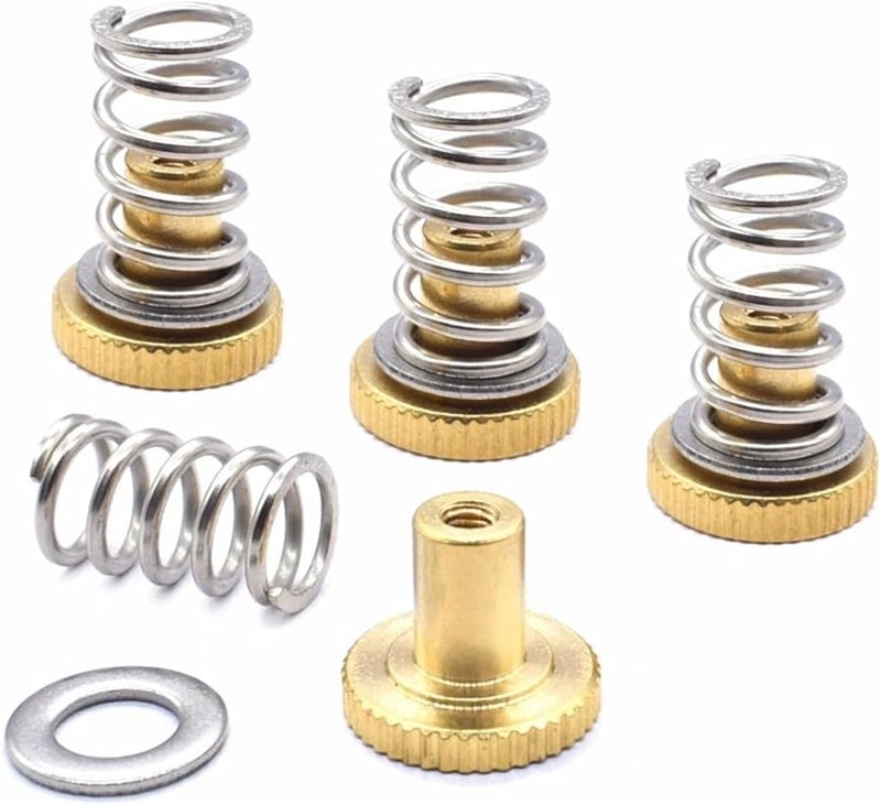 Ultimaker 2 3D Printer Parts 4 Set Adjustment Nuts Springs Flat Washers Accessories - Image 1