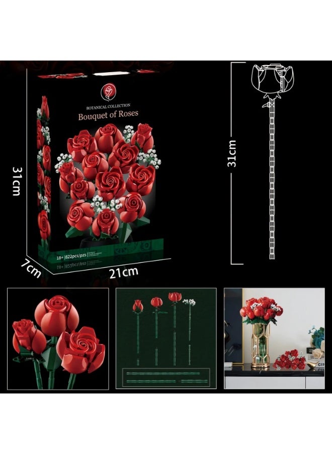 general LEGO Creator Expert Flower Bouquet, Artificial Flowers, Botanical Collection, Set for Adults