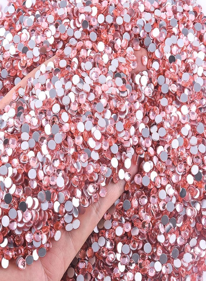 Blinginbox 1440 Pieces SS16/3.8-4mm Flat Back Crystal Rhinestones Round Gems for Nail Art,Peach Pink - Image 3