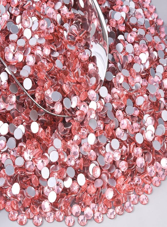 Blinginbox 1440 Pieces SS16/3.8-4mm Flat Back Crystal Rhinestones Round Gems for Nail Art,Peach Pink - Image 5