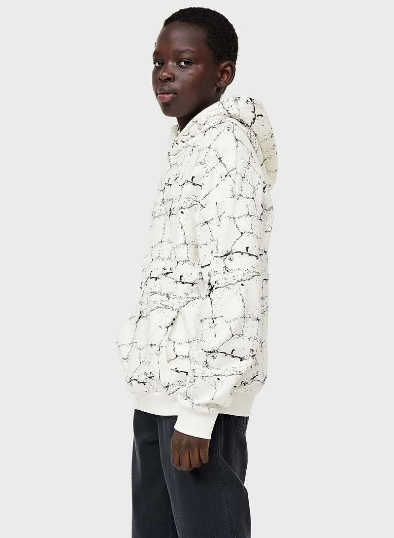 H&M Youth Patterned Hoodie