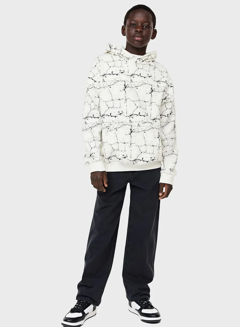 H&M Youth Patterned Hoodie