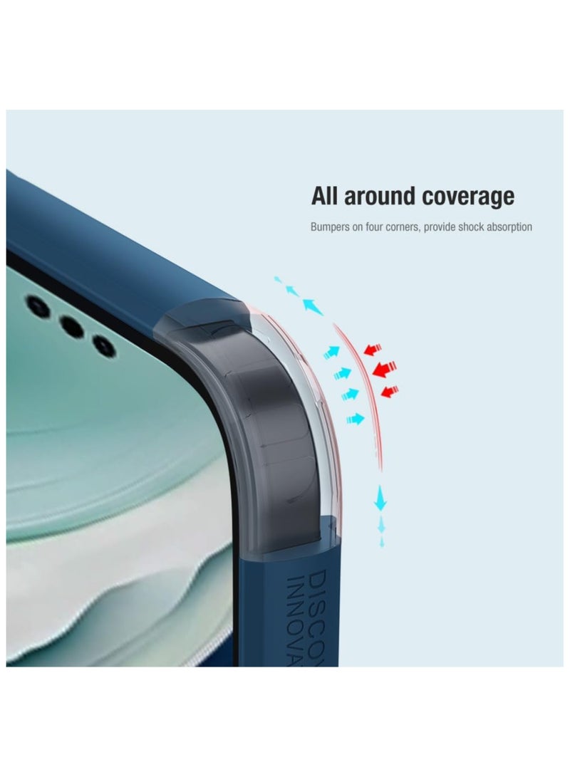 Nillkin Super Frosted Shield Pro Matte cover case for Huawei Mate 60 Pro/60 Pro Plus - Blue - Image 3