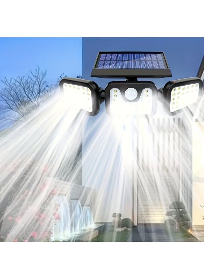 Split Solar Wall Lamp 26 LEDs left and right 22 LEDs in the middle - Image 1
