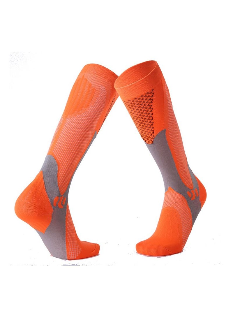 2 Pair Anti Slip Sport Knee High Socks Athletic Socks