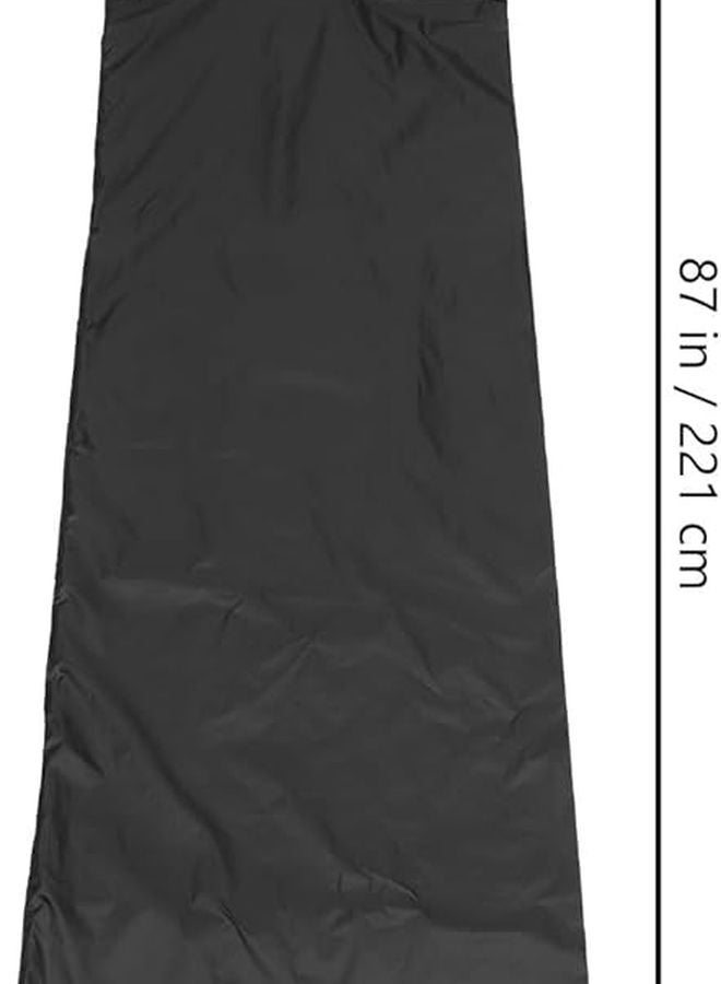 غطاء سخان الفناء من قماش أكسفورد 210D المضاد للماء 221×85×48 سم، واقي خارجي مضاد للغبار والمطر - Image 3