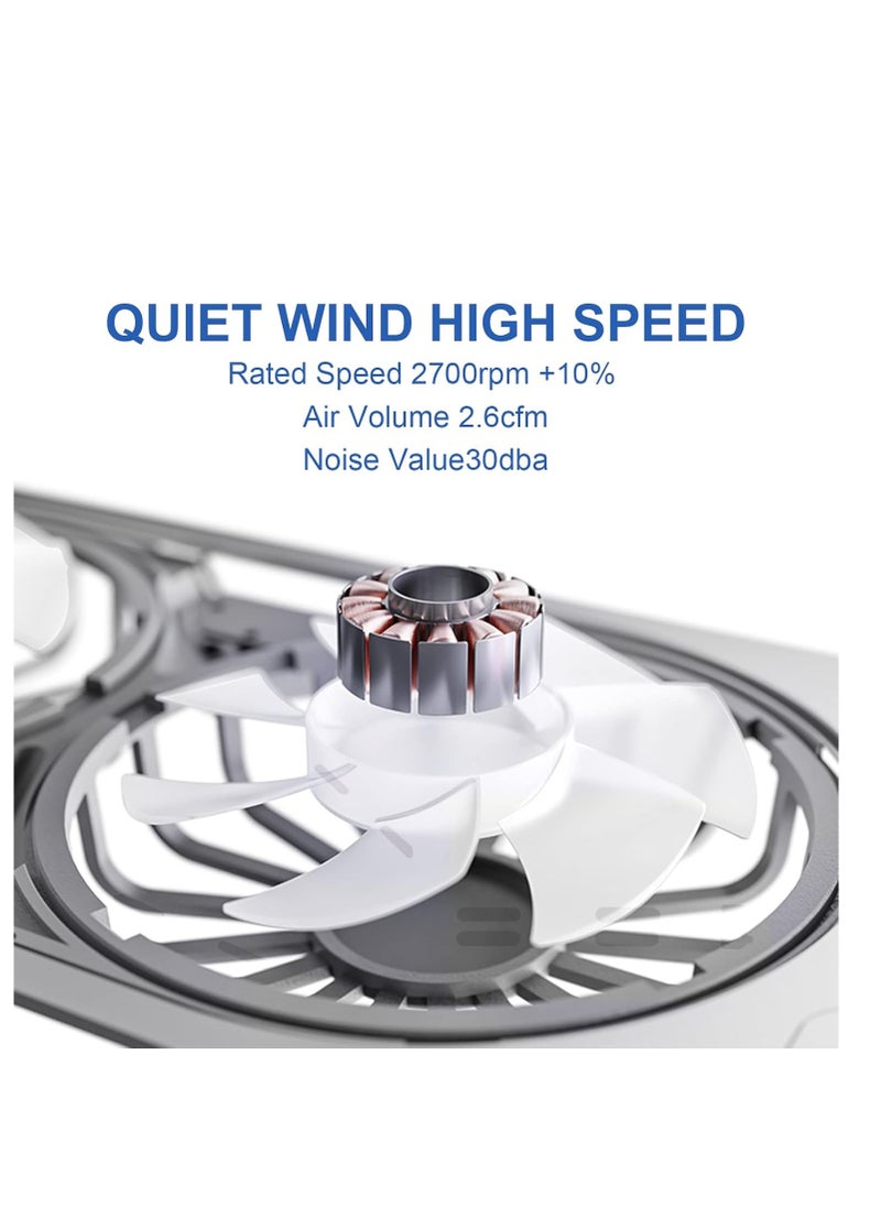 Generic Aluminum holder and external cooling fan for gaming laptop, computer, MacBook Air Pro 9-17 inch, and notebook  - Image 5