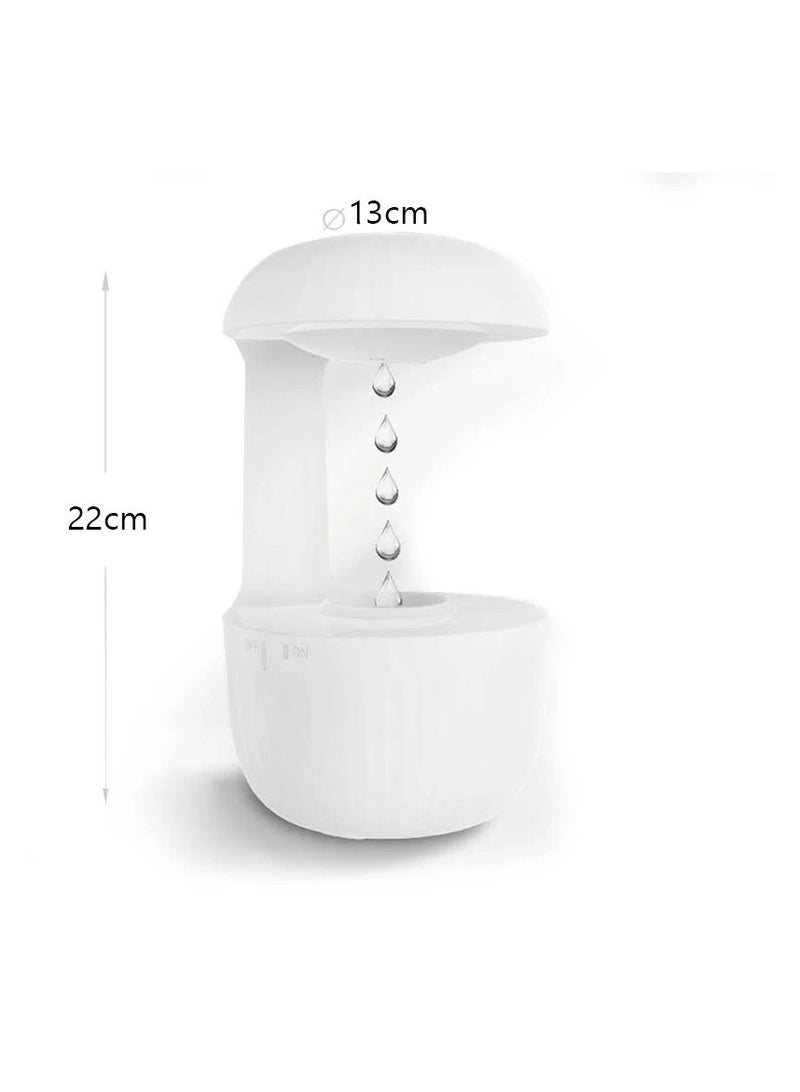 Humidifier for Bedroom and Office Ultrasonic Cool Mist with Levitating Water Drop, Energy Saving Light and Dual Modes