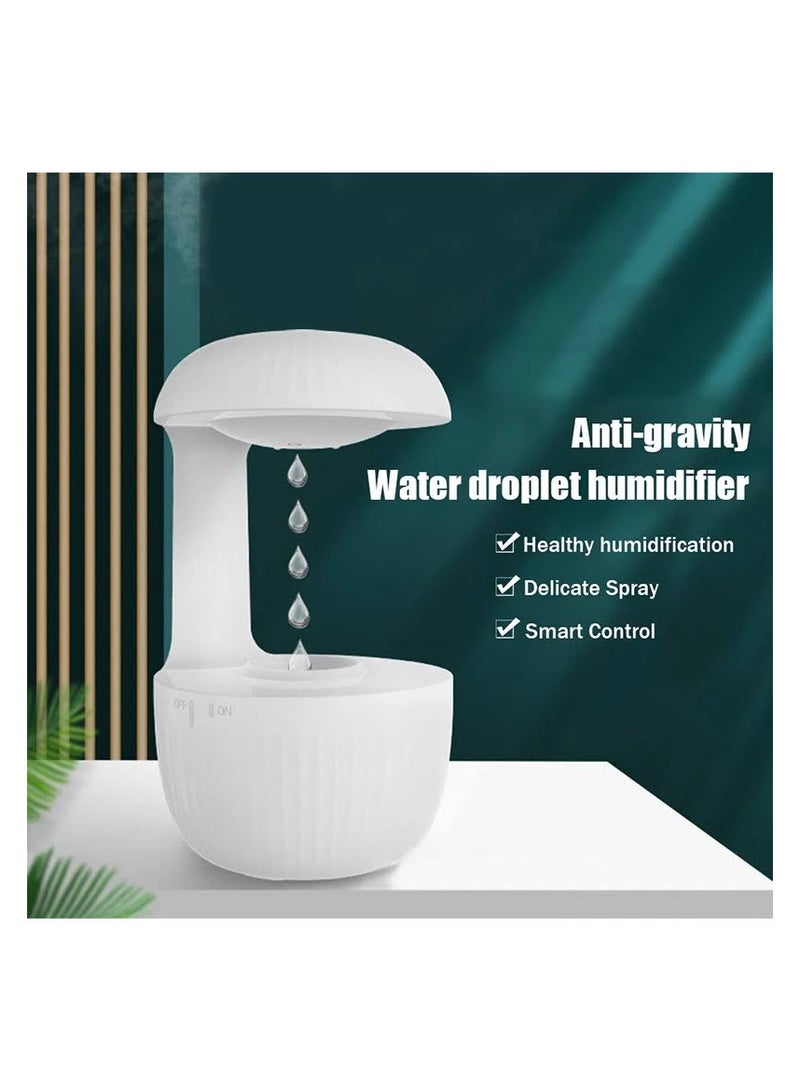 Humidifier for Bedroom and Office Ultrasonic Cool Mist with Levitating Water Drop, Energy Saving Light and Dual Modes