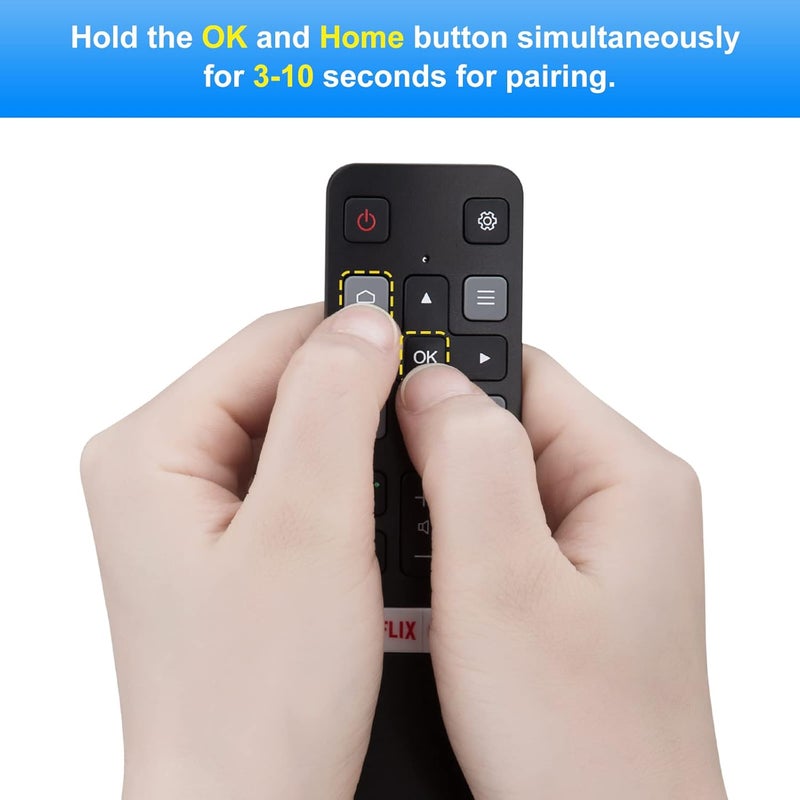 Voice Replacement for TCL-Android-TV-Remote,New Upgraded RC802V for TCL Smart TVs with Google Voice Function,with Netflix,YouTube Buttons - Image 3