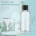 Mifoci 100 Pcs Small Plastic Bottles with Caps 2 oz Clear Empty Squeeze Bottle with Flip Cap Small Refillable Transparent Travel Dispenser Container for Shampoo Lotion Conditioner Liquid Soap - Image 3
