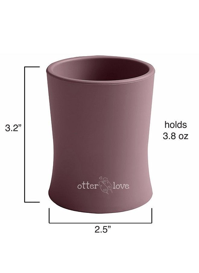otterlove - Silicone Baby & Toddler Training Cup Pediatric Ot Approved 100% Platinum Pure Lfgb Silicone Unbreakable Plastic Free Tiny Cup Perfect For Baby Led Weaning (Woodchuck) - Image 1