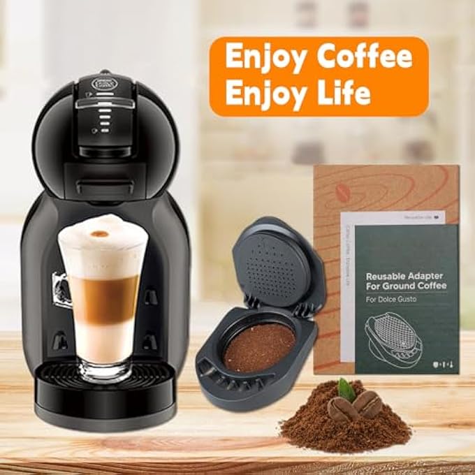 Bukela Reusable Capsule Adapter Fit For Dolce Gusto Coffee Capsule Filter Cup Converter Adapter With 41Mm Tamper Compatiable For Piccolo XsEdg 305Edg 606SGenio S - Image 3