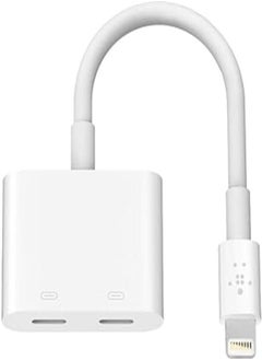 Belkin Rockstar Lightning Audio Charging Adapter Iphone Lightning Audio Adapter Charging Adapter For Iphone 11 11 Pro/Pro Max XS XS Max XR X Se 8/8 Plus Etc