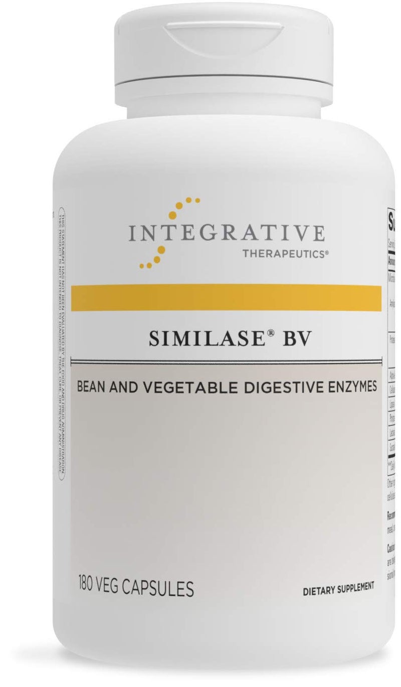 Integrative Therapeutics Similase BV Digestive Enzyme Supplement for Digestion of Beans Vegetables Digestion Supplement with AlphaGalactosidase Enzyme 180 Vegetable Capsules