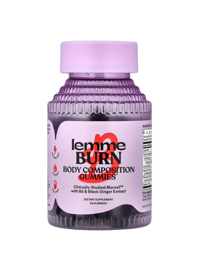 Lemme, Burn Gummies, Berry, 60 Gummies - Image 1