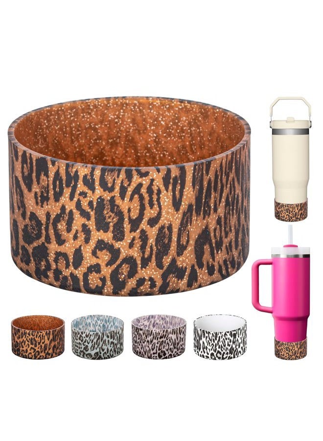 Prurex Silicone Boot for Stanley 40 30 oz Quencher Adventure Tumbler (Gold Leopard) - Image 1