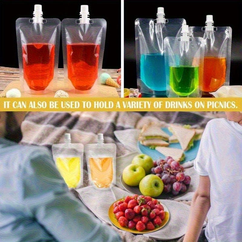20pcs Sealing Nozzle Bags For Hot Liquid Storage Camping Picnic Multipurpose - Image 2