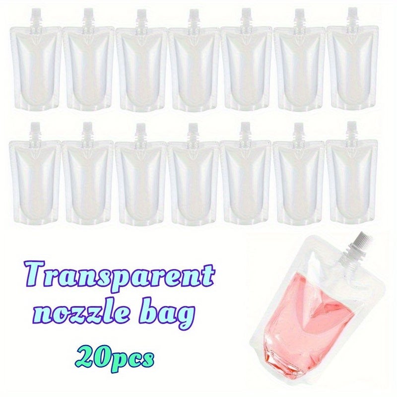20pcs Sealing Nozzle Bags For Hot Liquid Storage Camping Picnic Multipurpose - Image 1