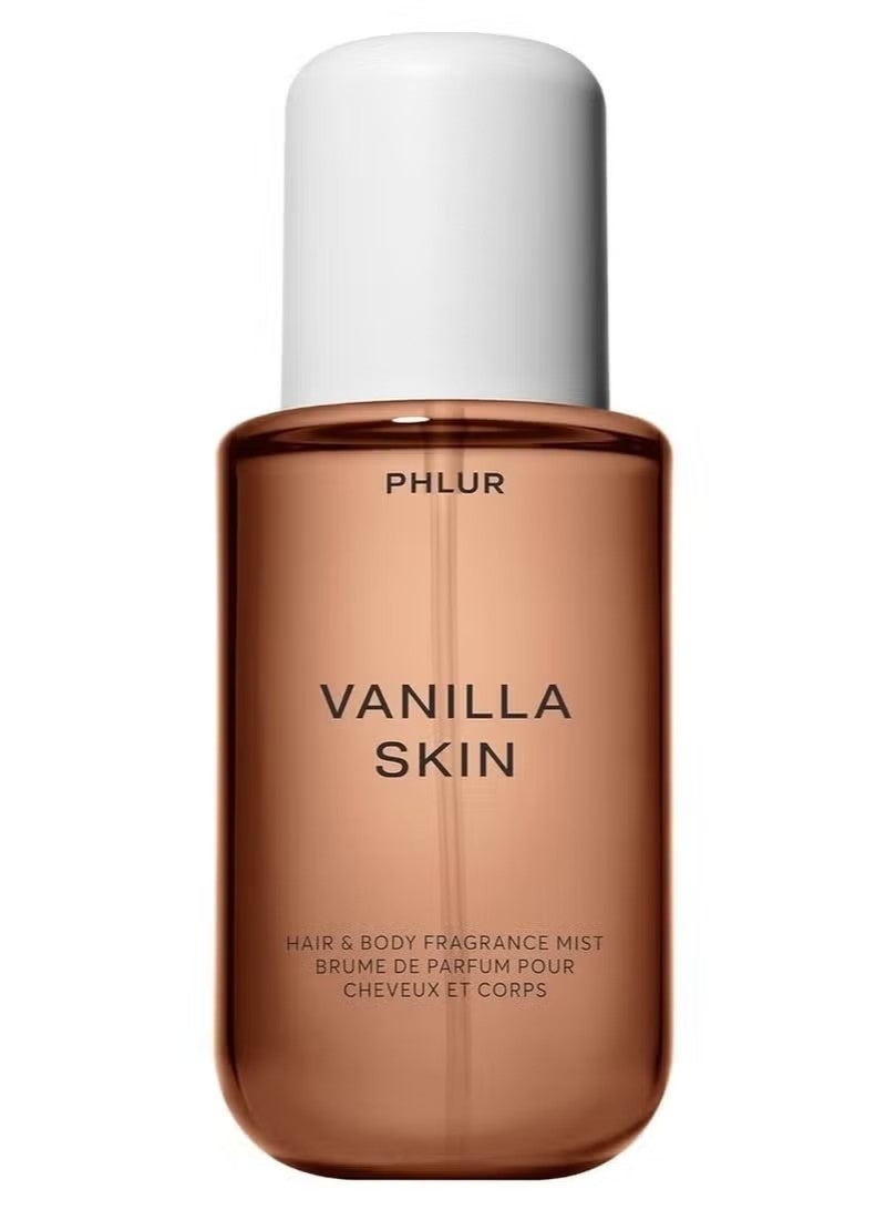 PHLUR Vanilla Skin Body Mist - عطر ضباب الجسم والشعر - رذاذ الجسم الفانيلي مع الفلفل الوردي، خشب الكشمير وخشب الصندل (8 فلتر أوز) - Image 1