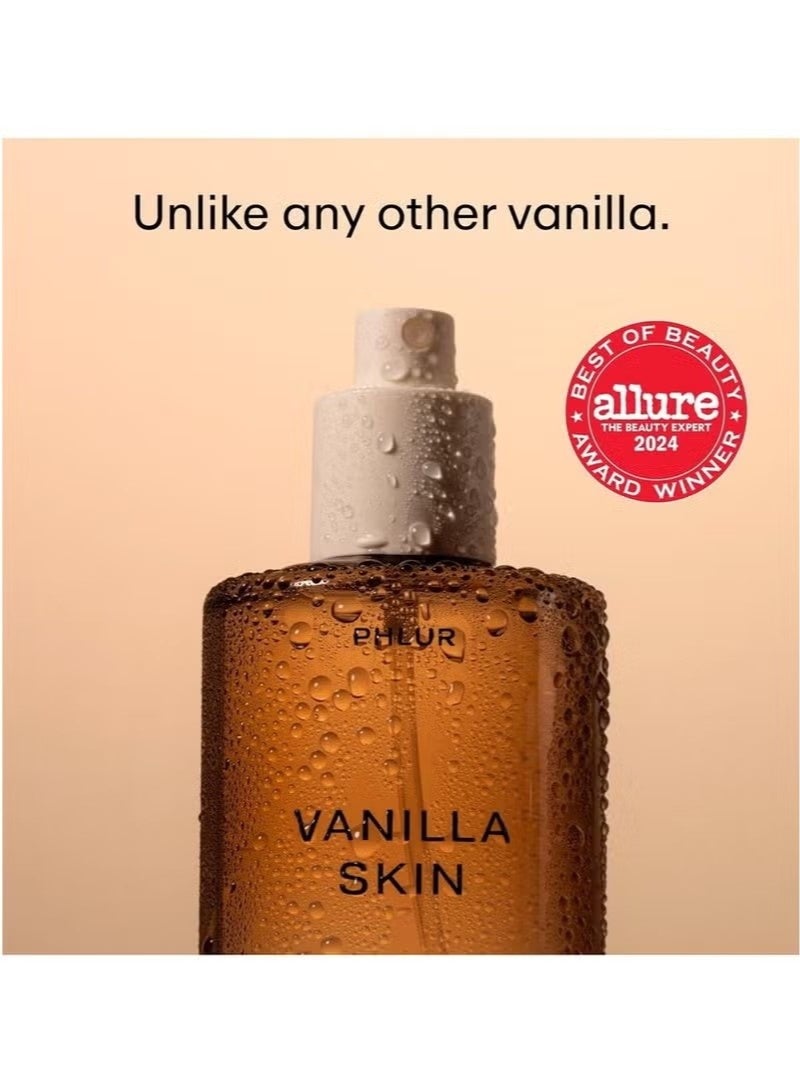 PHLUR Vanilla Skin Body Mist - عطر ضباب الجسم والشعر - رذاذ الجسم الفانيلي مع الفلفل الوردي، خشب الكشمير وخشب الصندل (8 فلتر أوز) - Image 2
