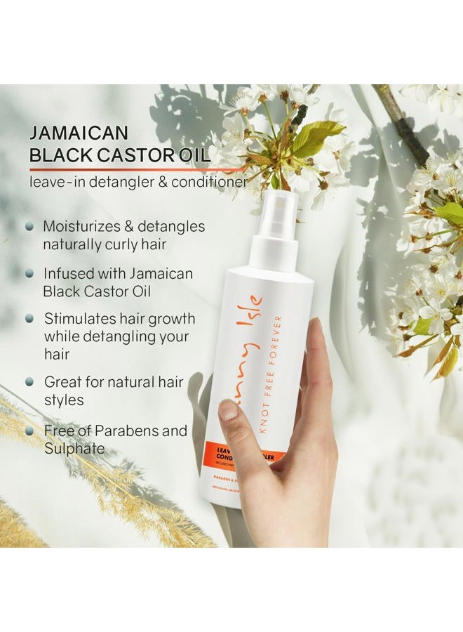 Sunny Isle Jamaican Black Castor Oil Knot Free Forever Leave-In Detangler & Conditioner 8oz (Pack of 2) | Moisturizes & Stimulates Hair Growth | Eliminates Frizz | Men & Women - Image 4