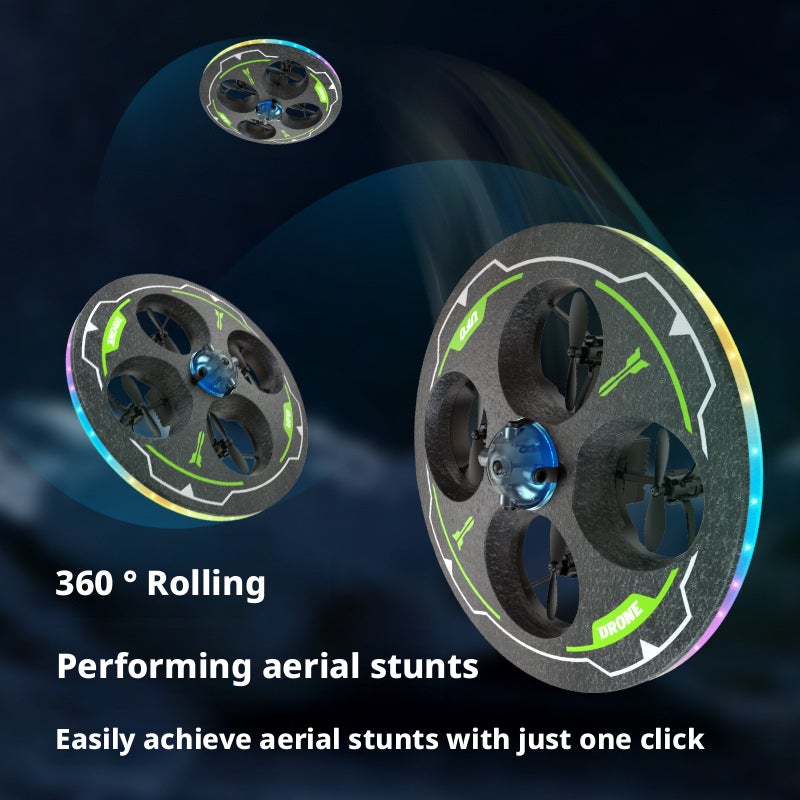 Foam Remote Control UFO Drone with Obstacle Avoidance, 4-Channel, for Kids - Image 4