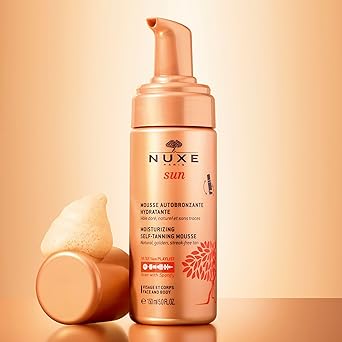NUXE فوم تان ذاتي من نكس 150 مل توهج ذهبي موس تان ذاتي 98 تركيبة طبيعية المنشأ مع حمض الهيالورونيك يبني تان مشرق من الاستخدام الأول تركيبة نباتية - Image 2