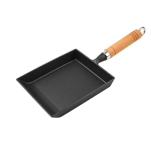 Sun Terriory Cast Iron Tamagoyaki Pan – Japanese Square Omelette Egg Pan, 6×7 Inch Pre-Seasoned Mini Skillet for Tamago, Breakfast & Bento, Induction Compatible - Image 2