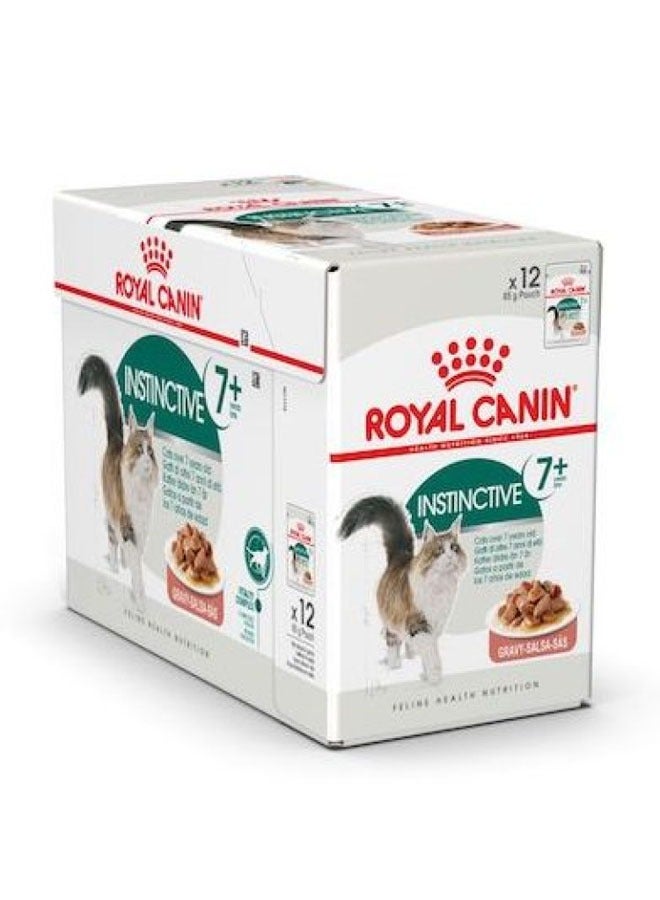 رويال كانين تغذية صحية للقطط غريزية +7 مرق أغذية رطبة أكياس - Image 1