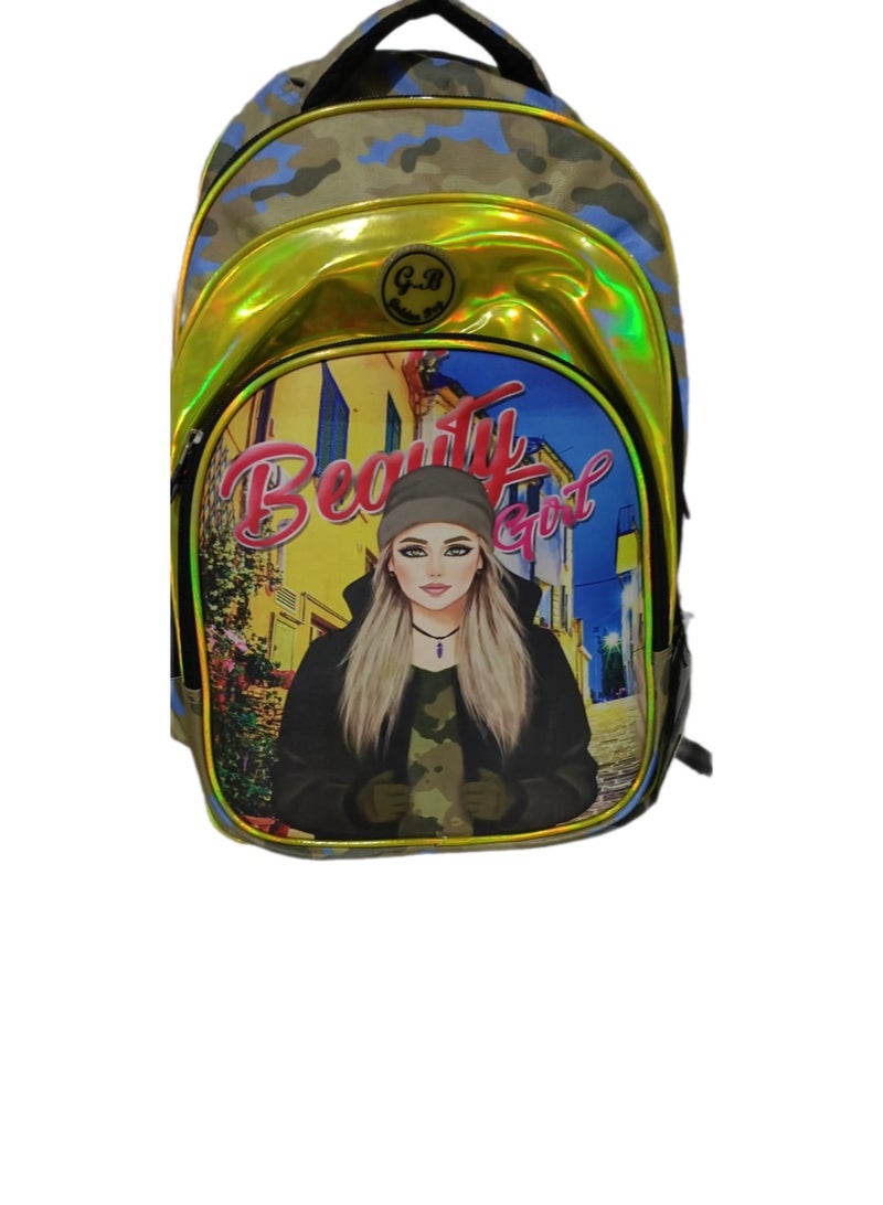 Golden Bag (Golden Bag) with 3 zippers - Image 3