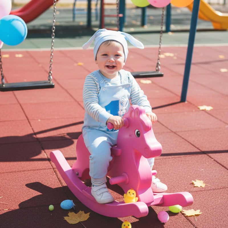 DNOMAID YZARC My 1st Easter Baby Boy Outfit Stripe Long Sleeve Romper Bunny Embroidered Overalls Pants Hat Set 3Pcs Clothes (Light Blue, 0-3 Months) - Image 3