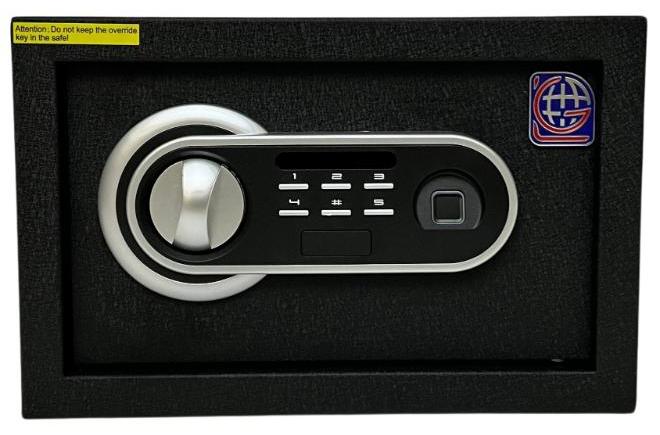 LOTFY GROUP LG Well Designed textured-Black Fingerprint Safe Box , Kalon and Password - Secure Storage with Biometric Access H20*W31*D20 CM - Image 1