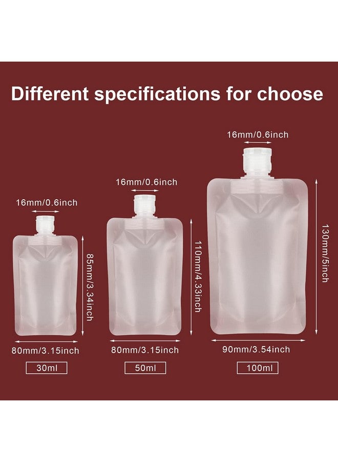 YASUOA 12 Pieces Travel Size Refillable Pouch For Toiletries Bulk 30Ml/50Ml/100Ml, Tsa Approved Squeeze Empty Stand Up Pouches For Liquids Lotion Shampoo Bags, Leak Proof Cosmetic Containers - Image 1