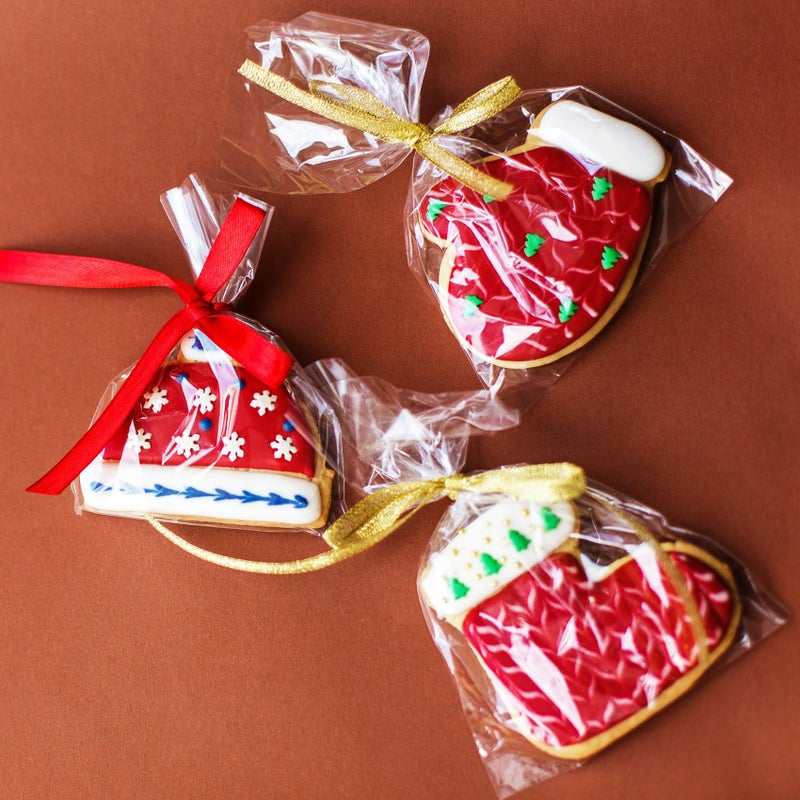 Morepack 4x4 Inches Cellophane Cookie Bags,200 Pieces Cellophane Treat Bags With Ties - Image 4