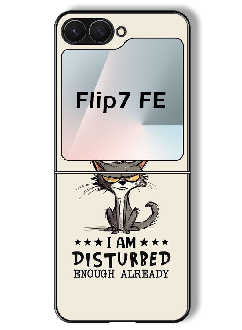 Theodor Case Compatible with Samsung Galaxy Z Flip 7 FE 6.7 Inch Protection Shockproof Bumper Cover Please do not disturb - Image 1