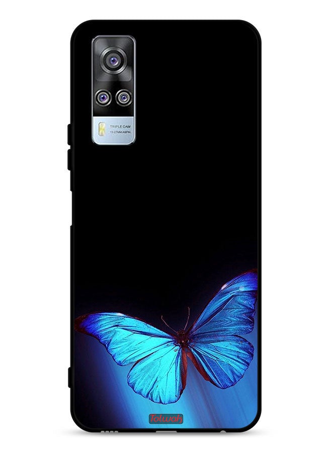 Tolwak vivo Y51 2020 Protective Case Cover Butterfly Art - Image 1
